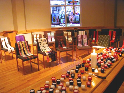 Shower of Stoles on display/courtesy Shower of Stoles 