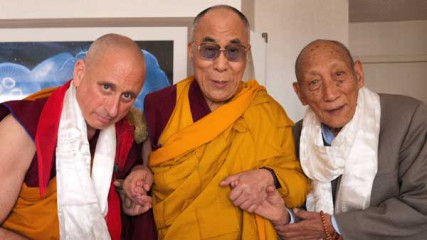 From left, Nicholas Vreeland, the Dalai Lama and Khyongla Rato Rinpoche. On July 6, Vreeland will be enthroned as the new abbot of Rato Monastery in southern India, one of the most important monasteries in Tibetan Buddhism. He will be the first Westerner to hold such a position.  