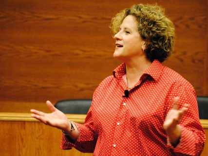 Charlene Strong speaks at the Gonzaga University Law School 