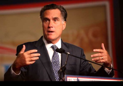 Former Governor Mitt Romney speaking at CPAC FL in Orlando, Florida. RNS photo by Gage Skidmore 