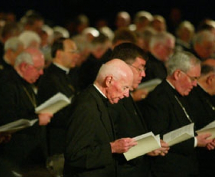 U.S. Catholic bishops met in Dallas in 2002 to hammer out a set of reforms for the clergy sexual abuse crisis. RNS file photo by Matt Rourke 