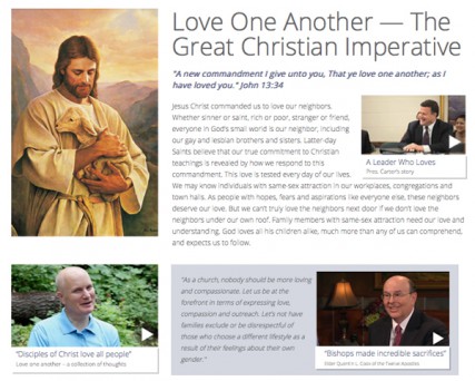 The Mormon church is not changing its tune about homosexuality, but it has launched a new website to alter the tone.  