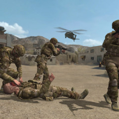 The animated figure on the computer screen moves carefully among the wounded, darting from one fallen figure to another. Trailing the combat medics, the uniformed military chaplain kneels and performs ?spiritual triage,? assessing who is dead, who is soon to die, and who is likely to survive.  