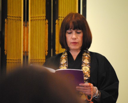 Rev. Christine Marr speaks at The Spokane Buddhist Temple 