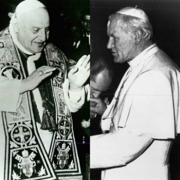 Pope Francis declared on Friday (July 5) that Popes John Paul II (right) and John XXIII (left) will be made saints, elevating the two most decisive popes of the 20th century to the pantheon of Catholic life and worship.  