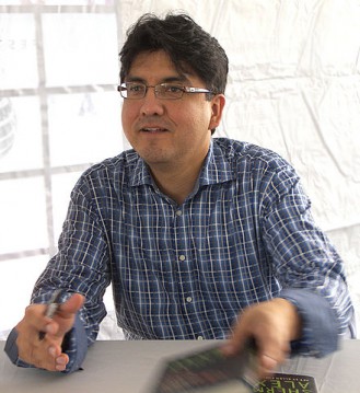 Sherman Alexie at the Texas Book Festival, Austin, Texas. 