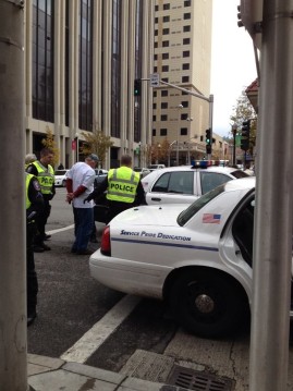 A man is arrested in Spokane for protested immigration reform.