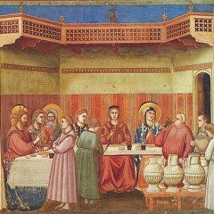 Giotto di Bondone (1267-1337), Cappella Scrovegni a Padova, Life of Christ, Marriage at Cana