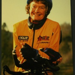 Sister Madonna Buder during a triathlon/contributed photo