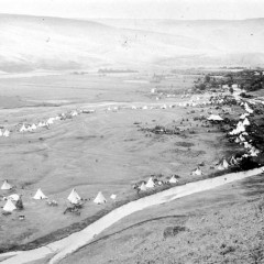 Title Nez Perce encampment, Lapwai, Idaho, July 4, ca. 1899   