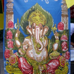 Decorative or artistic depictions of Ganesh are more appropriate than those that have a functional purpose, such as images of him on rugs and bedspreads, said Rajan Zed, president of the Universal Society of Hinduism. Creative Commons image by Nemo's great uncle