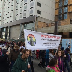 Westminster UCC marches in the MLK parade, 2015 - Jan Shannon photo