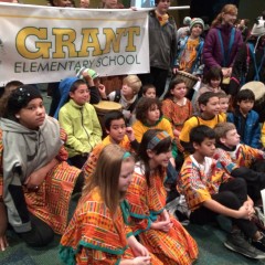 Grant Elementary students perform during MLK events in Spokane - Jan Shannon photo