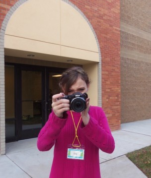 Ellie with her camera