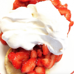 Strawberry shortcake was served at Salem Lutheran/Tracy Simmons - SpokaneFAVS