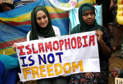 Protesters demonstrate against France's ban of the burkini, outside the French Embassy in London, Britain August 25, 2016. REUTERS/Neil Hall