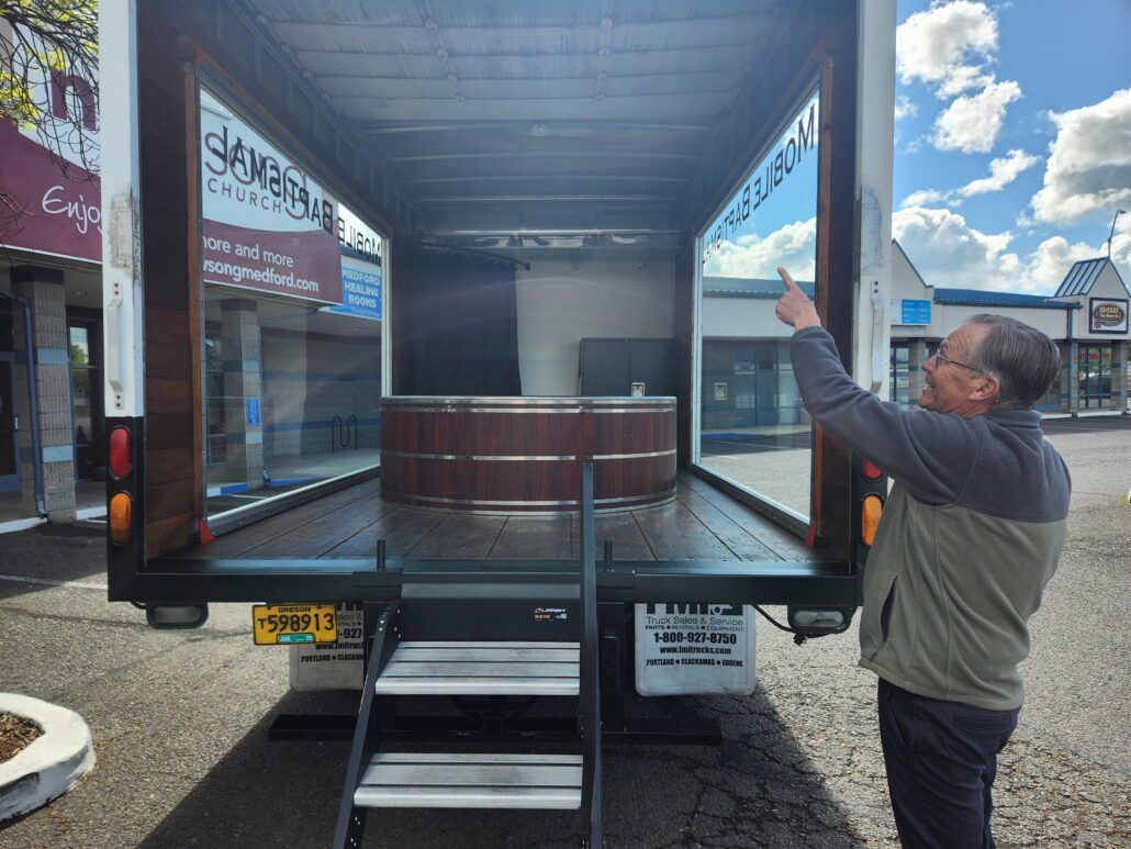 Oregon church uses mobile baptism truck to bring baptisms beyond church calls 2 church